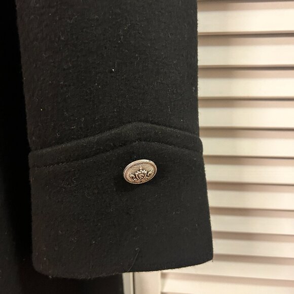 Elegant Le Chateau Long Wool Coat: Size XL - Picture 4 of 15